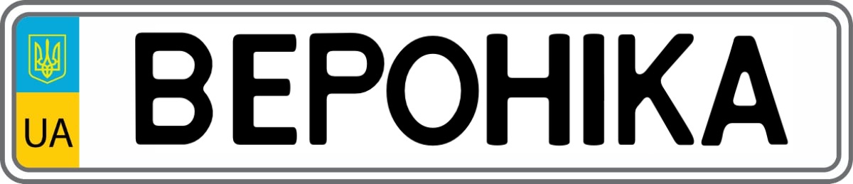 Номери на дитячу коляску розмір 28 на 7,5см (до 7 символів)